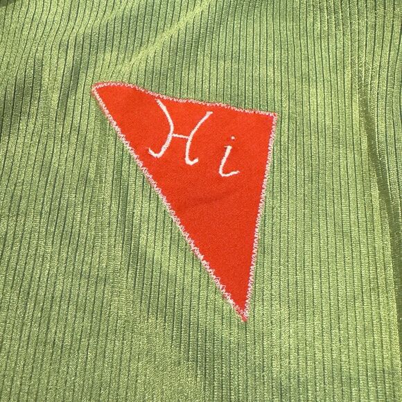 VTG Handmade Children's Youth Clown Costume Collar Kid Circus 1970s Patchwork - Picture 11 of 12